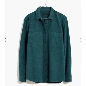 Madewell green Flannel Oversized Ex-Boyfriend Swing Shirt size S